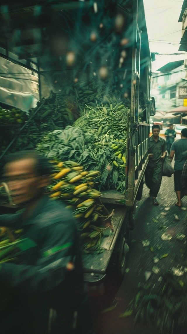 云南邊境早晨的市場(chǎng)風(fēng)貌與繁華探索