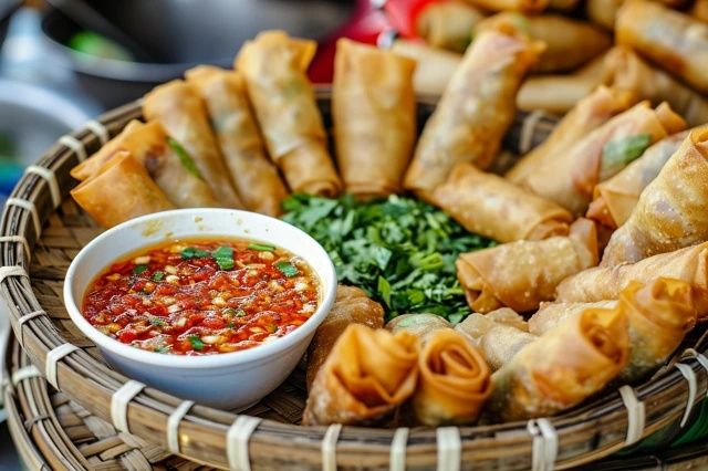 老撾巴色的美食種類繁多,以下是一些當(dāng)?shù)氐奶厣朗? /><img src=