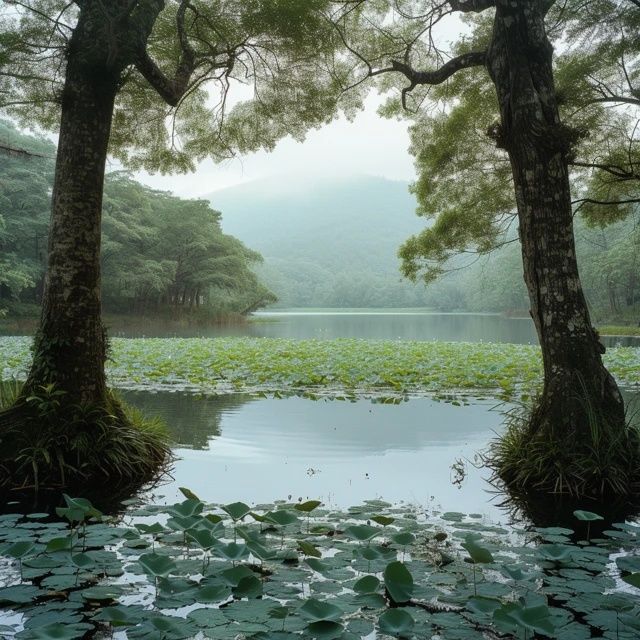 北海濕地云南高原上的綠寶石，自然的調(diào)色盤