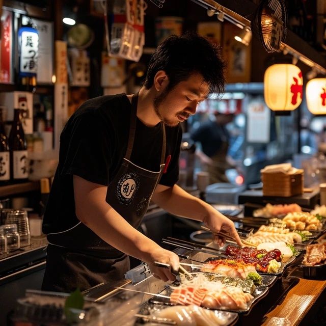 夏日夜幕下的消費(fèi)場景：燒烤攤與小吃店熱鬧非凡，但一位顧客的行為引發(fā)爭議