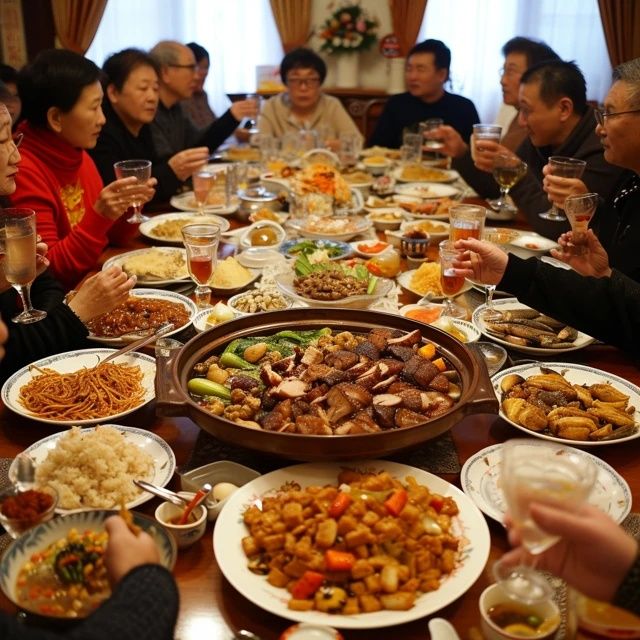 河北邯鄲，一位50歲的女富婆宴請(qǐng)30位老同學(xué)吃飯，點(diǎn)了1桌美食