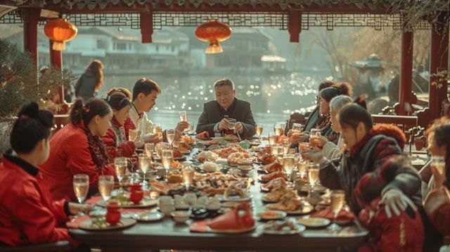 河北邯鄲，一位50歲的女富婆宴請(qǐng)30位老同學(xué)吃飯，點(diǎn)了1桌美食