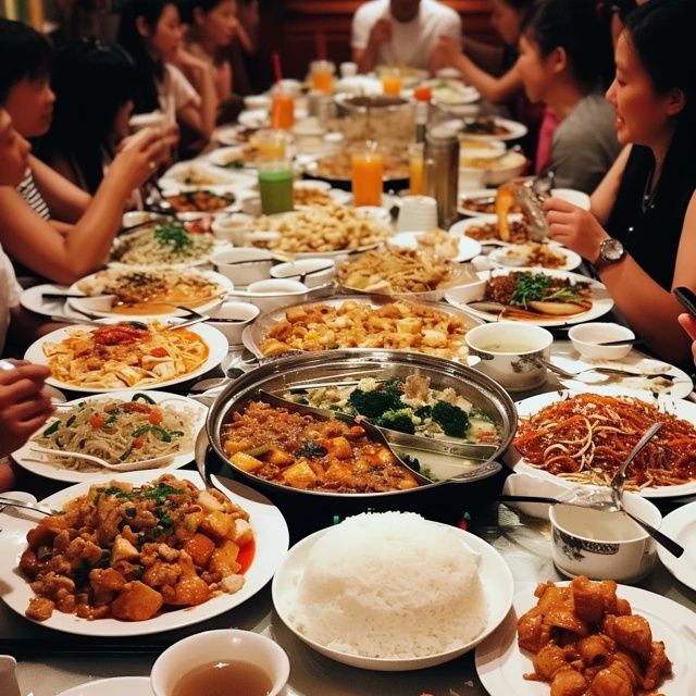 河北邯鄲，一位50歲的女富婆宴請(qǐng)30位老同學(xué)吃飯，點(diǎn)了1桌美食