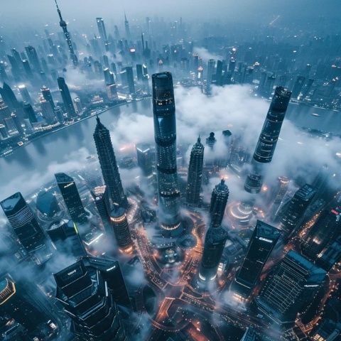 2024年7月30日上海天氣炎熱，天色晴朗