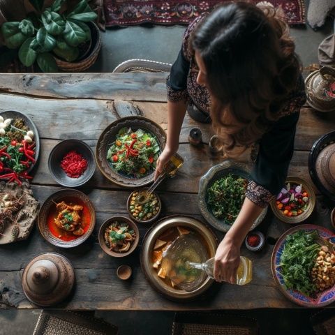 沙特阿拉伯的美食文化，就像是一幅獨(dú)特的畫(huà)卷，以其豐富多彩的色彩和深厚的歷史底蘊(yùn)