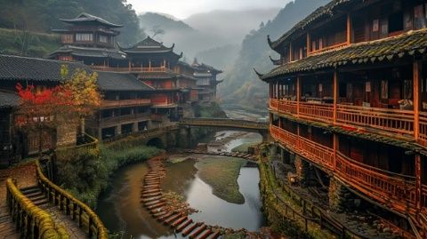 玉河泉深藏村中，一瞥即迷人，探尋泉眼需留心