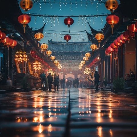 王府井大街位于中國北京市東城區(qū)，是一條具有數(shù)百年悠久歷史的商業(yè)街，被譽為北京的