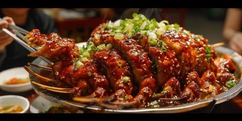 東平湖地區(qū)以其豐富的水產資源和獨特的烹飪技藝，孕育了眾多令人垂涎的特色美食
