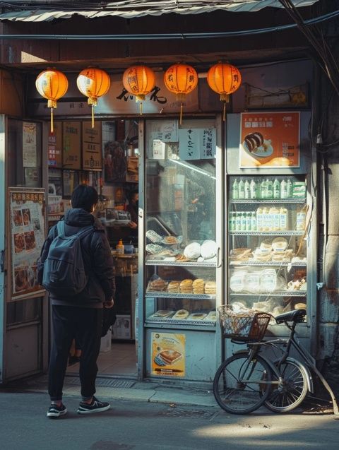 夏日的傍晚在商丘火車站附近，漫步走到小吃街