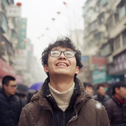 午餐時節(jié)，游蕩在外灘