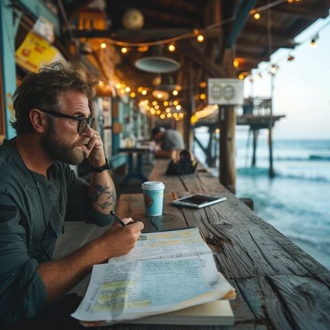 海上奇緣：畫家在風(fēng)景如畫的海灘找到靈感
