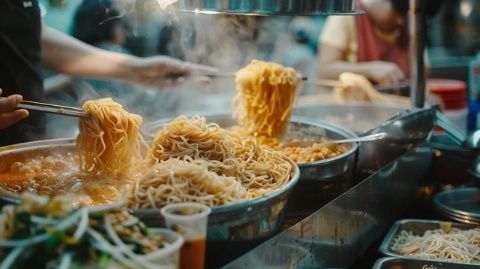 瑯勃拉邦夜市探秘：各國美食薈萃，燒烤西施與麻辣燙西施驚艷味蕾