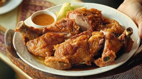 今天做一個(gè)百分之九十五的人都沒吃過的腐乳炸雞