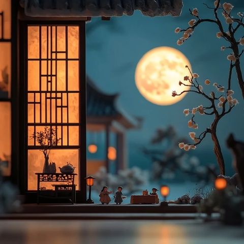 中秋佳節(jié)賞明月，品鑒國臺酒，家宴歡聚溫馨時光