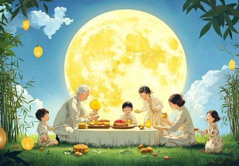 中秋佳節(jié)賞明月，品鑒國臺酒，家宴歡聚溫馨時光