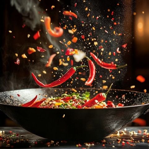 中國(guó)獨(dú)特的炒菜技術(shù)是中華美食的一大特色