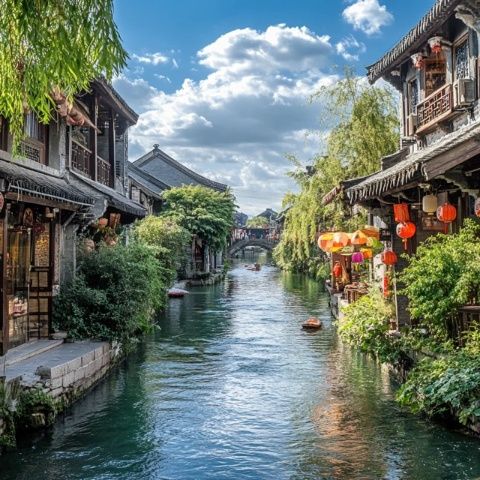 國(guó)慶假期到廣西桂林興安靈渠旅游，在這里遇上了柴火雞