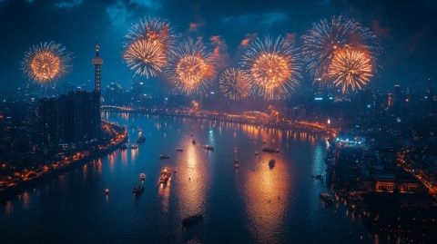 跨年夜各地?zé)熁ㄐ惚P點:北上廣深不約而同上演“煙花雨