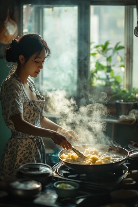 溧陽(yáng)臺(tái)風(fēng)天在家做傳統(tǒng)美食油炸糍，超好吃!