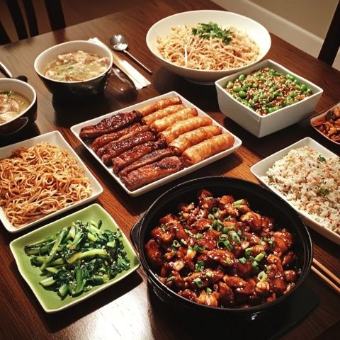 銀川朋友回去前威記做了一頓大餐，他說還是家里吃實(shí)在啊！