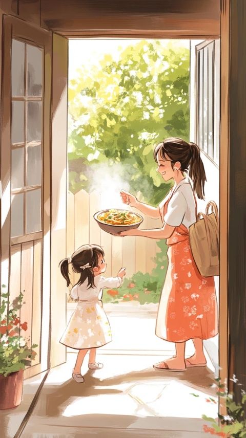 未來婆婆給我盛了一大碗飯，夾了許多菜，我：這飯量我能吃完？