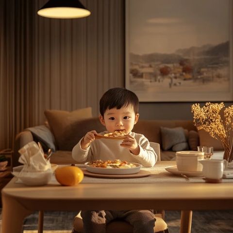 阿拉善22:00，孩子已入夢鄉(xiāng)，我獨坐餐桌畔，細(xì)嚼宵夜美食