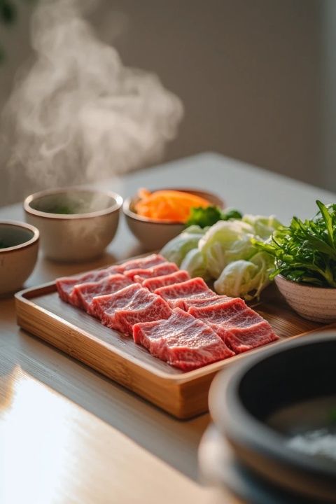 媽媽強烈推薦的年夜飯：富士山型半熟和牛，口感驚艷！