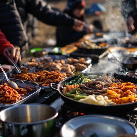 杭州濱江露營美食體驗(yàn), 美景與美食相結(jié)合