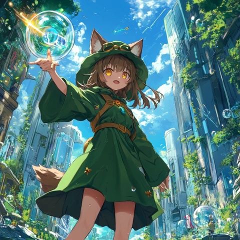 綠云：一位遠親發(fā)現(xiàn)廚房里的哭泣聲，原來是一只逃跑的狐仙侍女