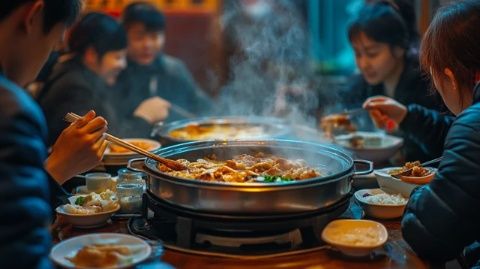 春夜撩人，圍爐食味，武昌夜市的潮州大排檔