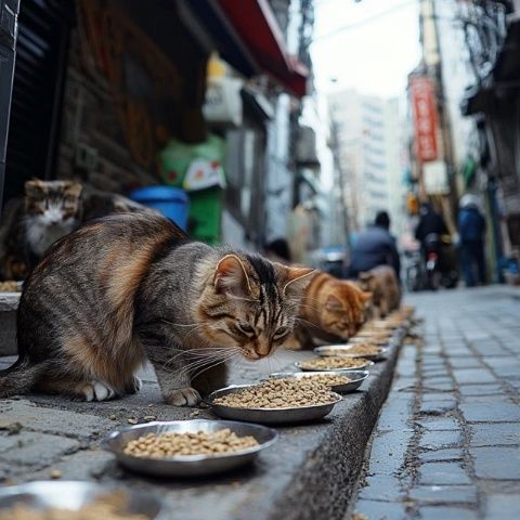 救助流浪貓:貪吃貓美食行動(dòng)