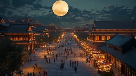 夜幕降臨的呼和浩特振華廣場(chǎng)，周五七點(diǎn)后的小編探訪記