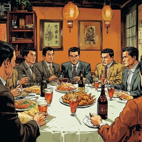 上海老同學(xué)聚會(huì)驚現(xiàn)一幕:全場酒菜盛宴