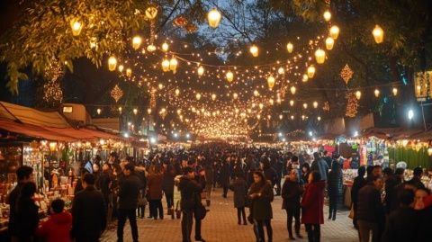 南京三江夜市強勢回歸！美食與煙火氣在岱山新城頤悅街交織