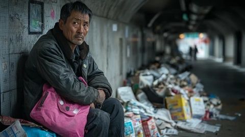 安徽合肥，一45歲男子在工地賣盒飯，10元一份，1天賣800份