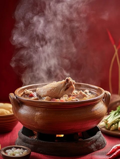 美食密碼木桶滋滋鍋是由烹制密碼特殊做法，鎖住營(yíng)養(yǎng),特質(zhì)杉木桶底層鋪設(shè)的