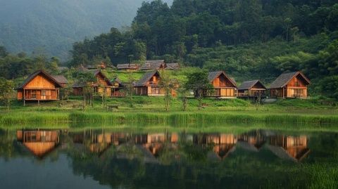 廣西巴馬美景美食:坡月集市與賜福湖畔的養(yǎng)生之旅