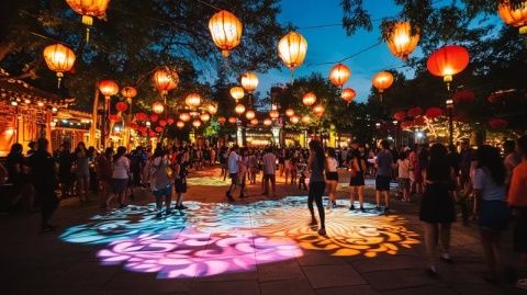 鄭州國貿(mào)360廣場夜幕下的泰心動(dòng)美食節(jié):一場味蕾與文化的盛宴