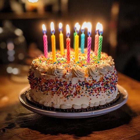 點上蠟燭，生日快樂,這套餐挺好，生日蛋糕都不用給你買了。先來一大口蛋糕