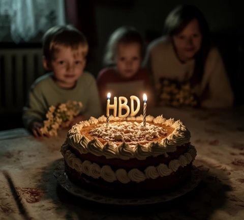 點上蠟燭，生日快樂,這套餐挺好，生日蛋糕都不用給你買了。先來一大口蛋糕