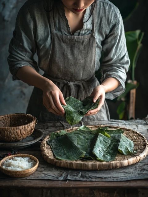 深圳寶安芒不知道什么美食入口，看看這道葉粽氣味清香、口感軟糯、食而不膩