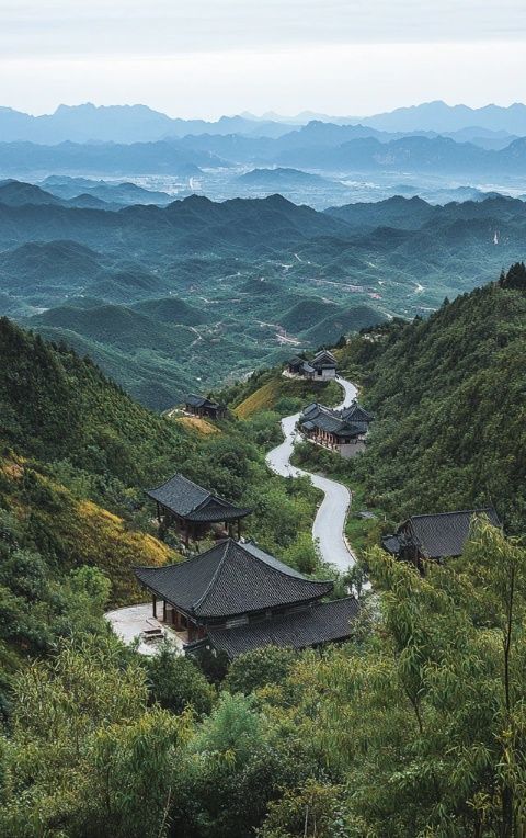 周日游五蓮，自駕線路大旺村-五朵蓮花峰-旺源山莊-胡林村，風(fēng)景如畫