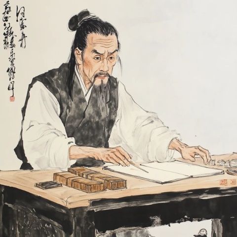 微風在中國古代文學(xué)史上，有這樣一位天才文人，他不僅詩詞寫得好，還是書法大家