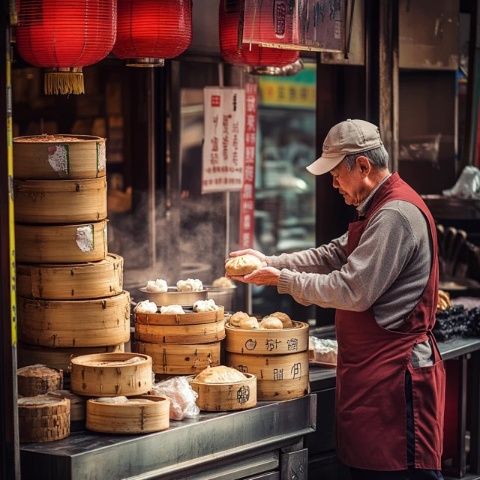 石泉老街美食：鬼谷子臘肉、鼓氣饃和水煎包