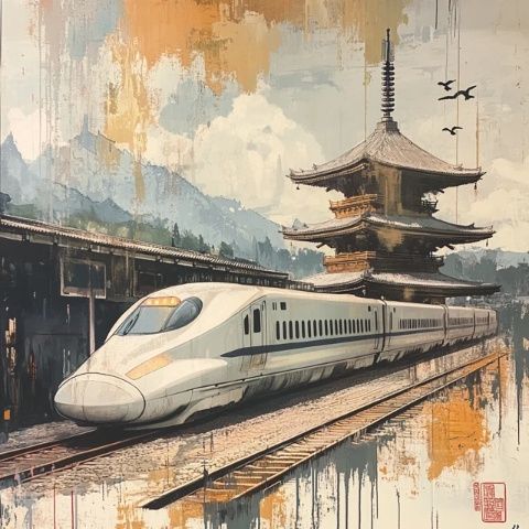 第三天的日本自由行，游客從金澤火車站乘坐新干線前往高山，欣賞了白天的鼓門和噴泉