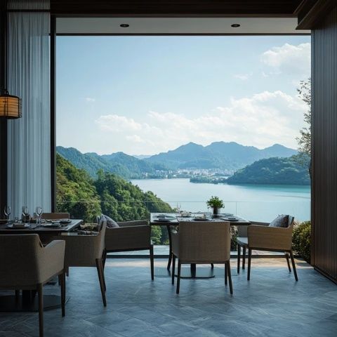 水天一色，滴水湖畔的藝術(shù)感滿滿攝影博物館餐廳