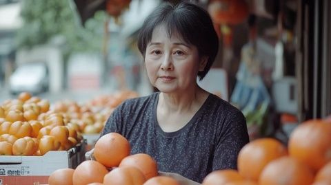 一位五十多歲山東棗莊的劉嫂，無知識，無技術(shù)，到山東煙臺打工摘蘋果