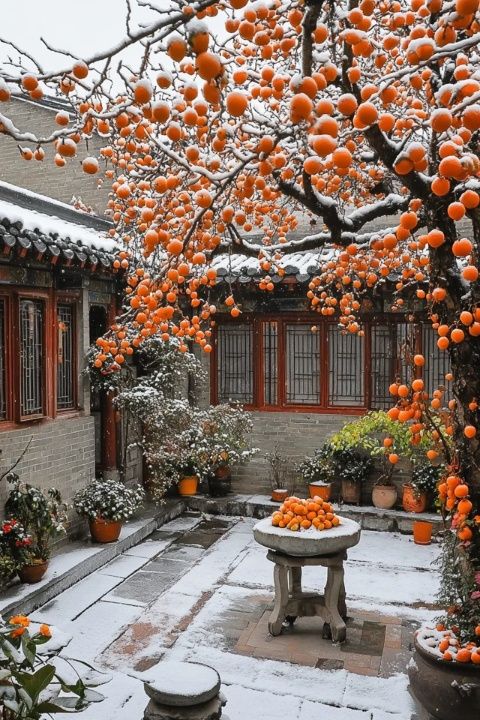 八達(dá)嶺南坡的安靜小村莊，品嘗著美食和溫暖