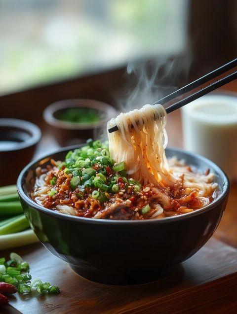 陜西特色美食：南七饸饹，媲美洛川菜拌面