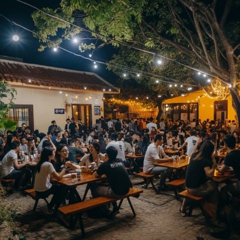 在清邁塔佩門(mén)對(duì)面一家漢堡店吃飯時(shí)